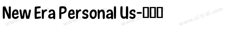 New Era Personal Us字体转换